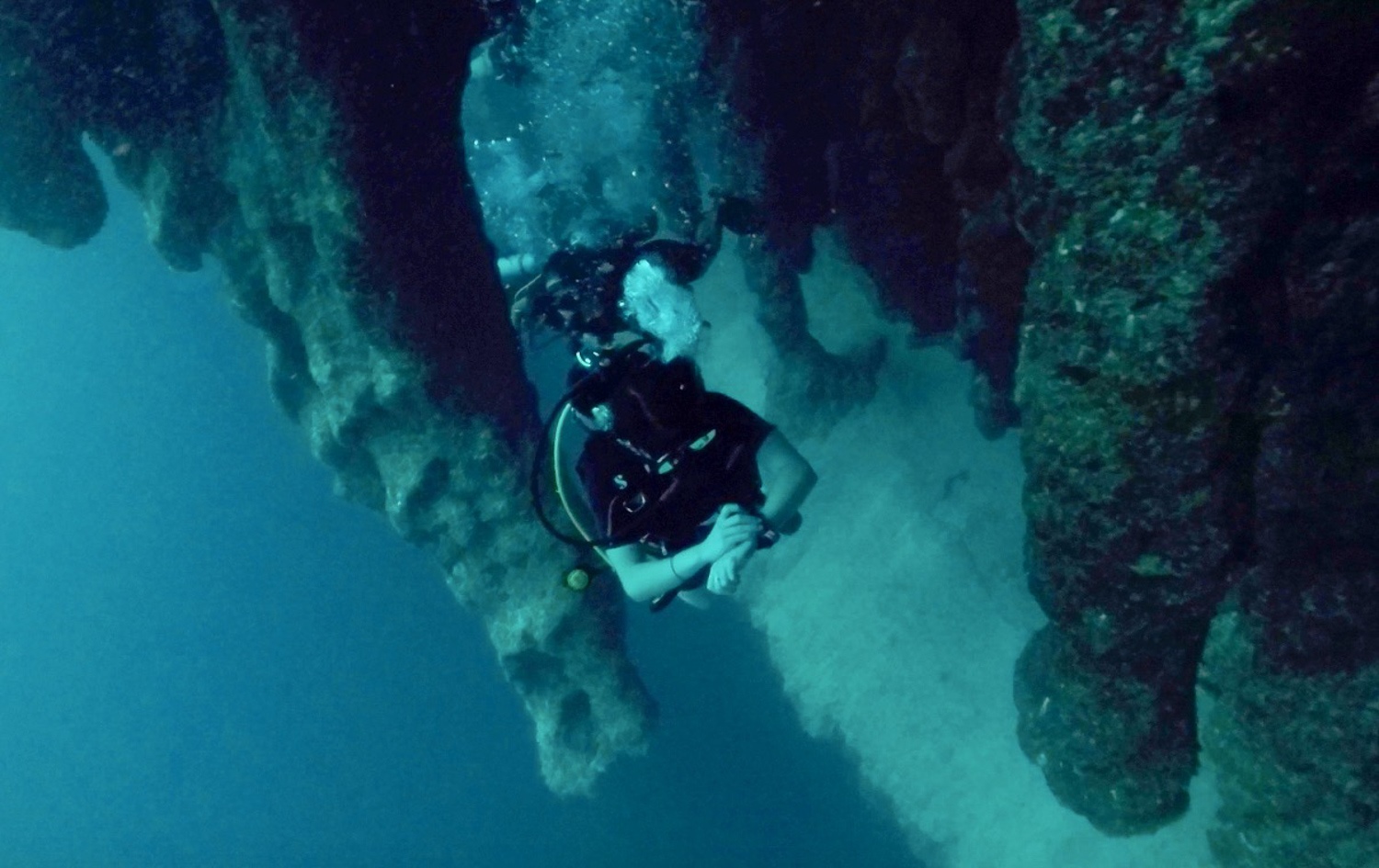 Great Blue Hole Stalactites