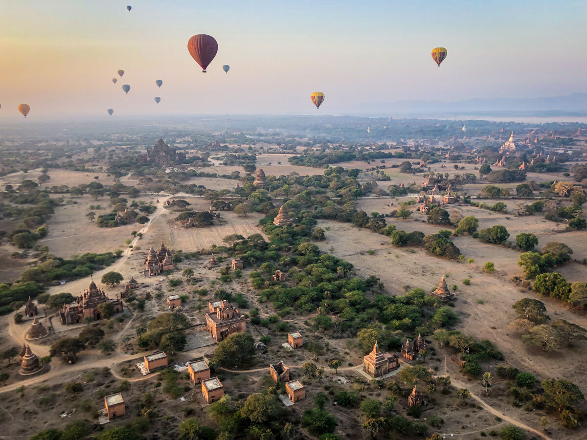 Hot Air Ballooning in Bagan with Balloons Over Bagan | Two Wandering Soles