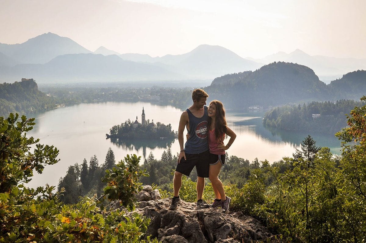 Lake Bled Look out Katie and Ben