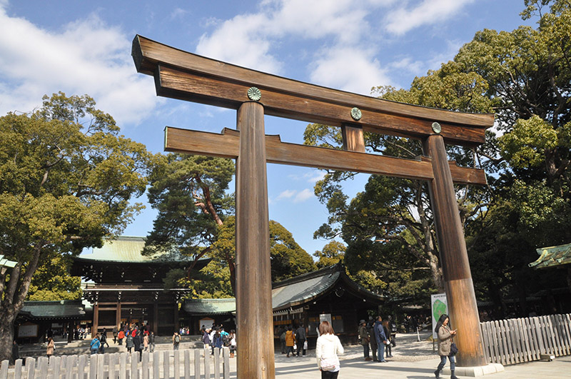 Meiji Shrine Tokyo Japan Wood
