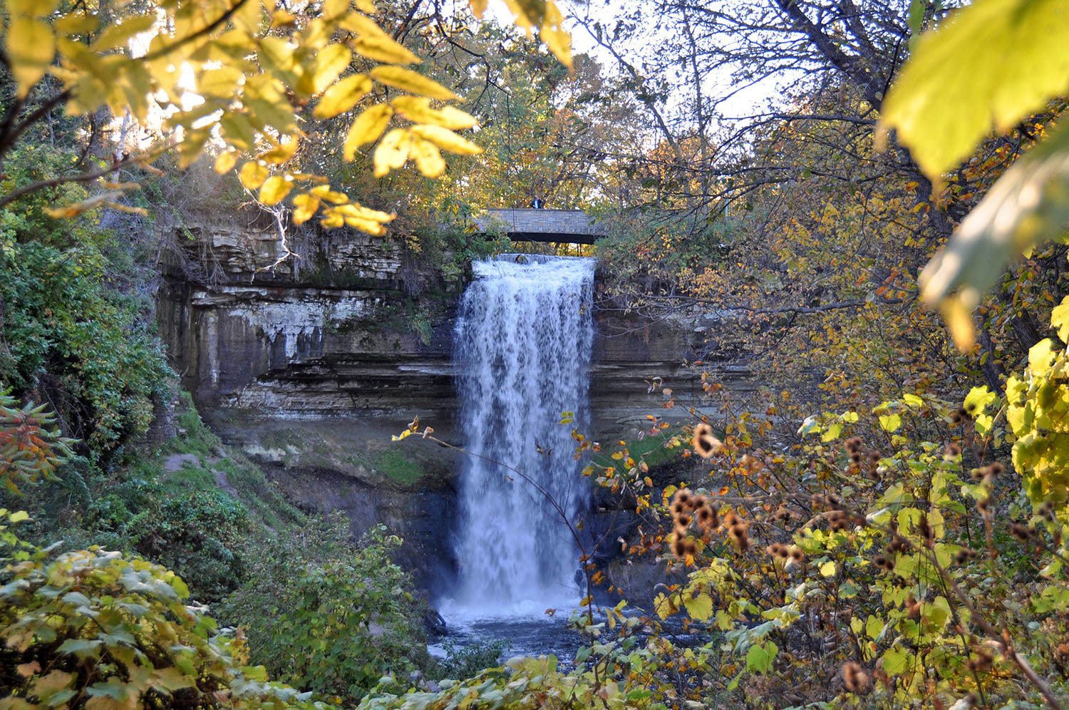 Minnehaha Falls in the Fall