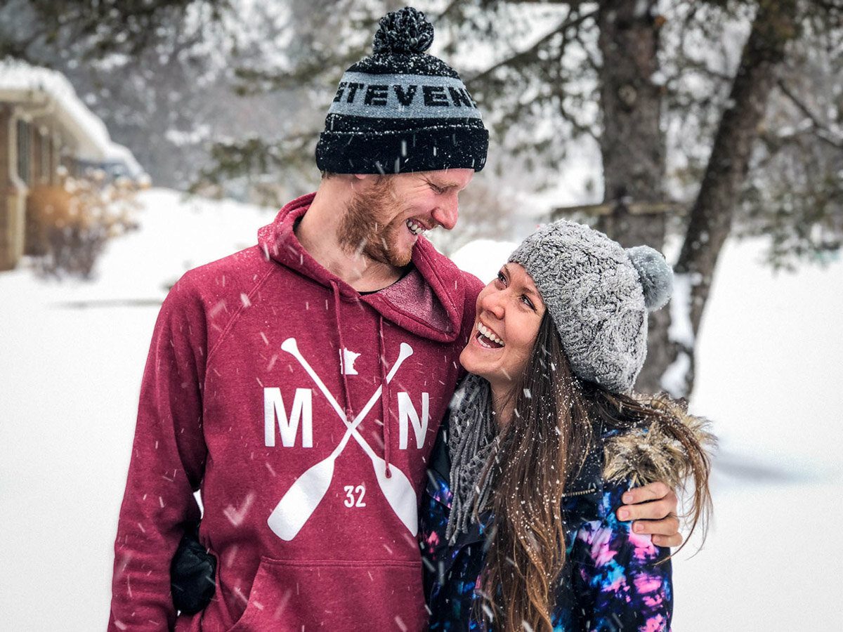 Minnesota Snow Katie and Ben