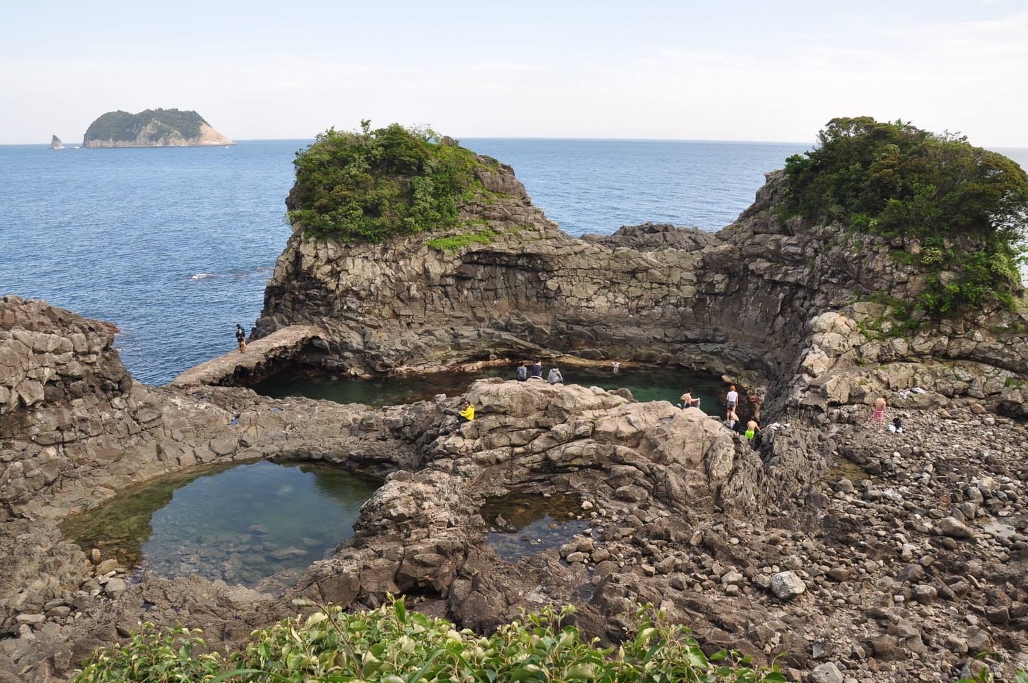 Natural Swimming Pool Jeju Korea Near Oedolgae Rock