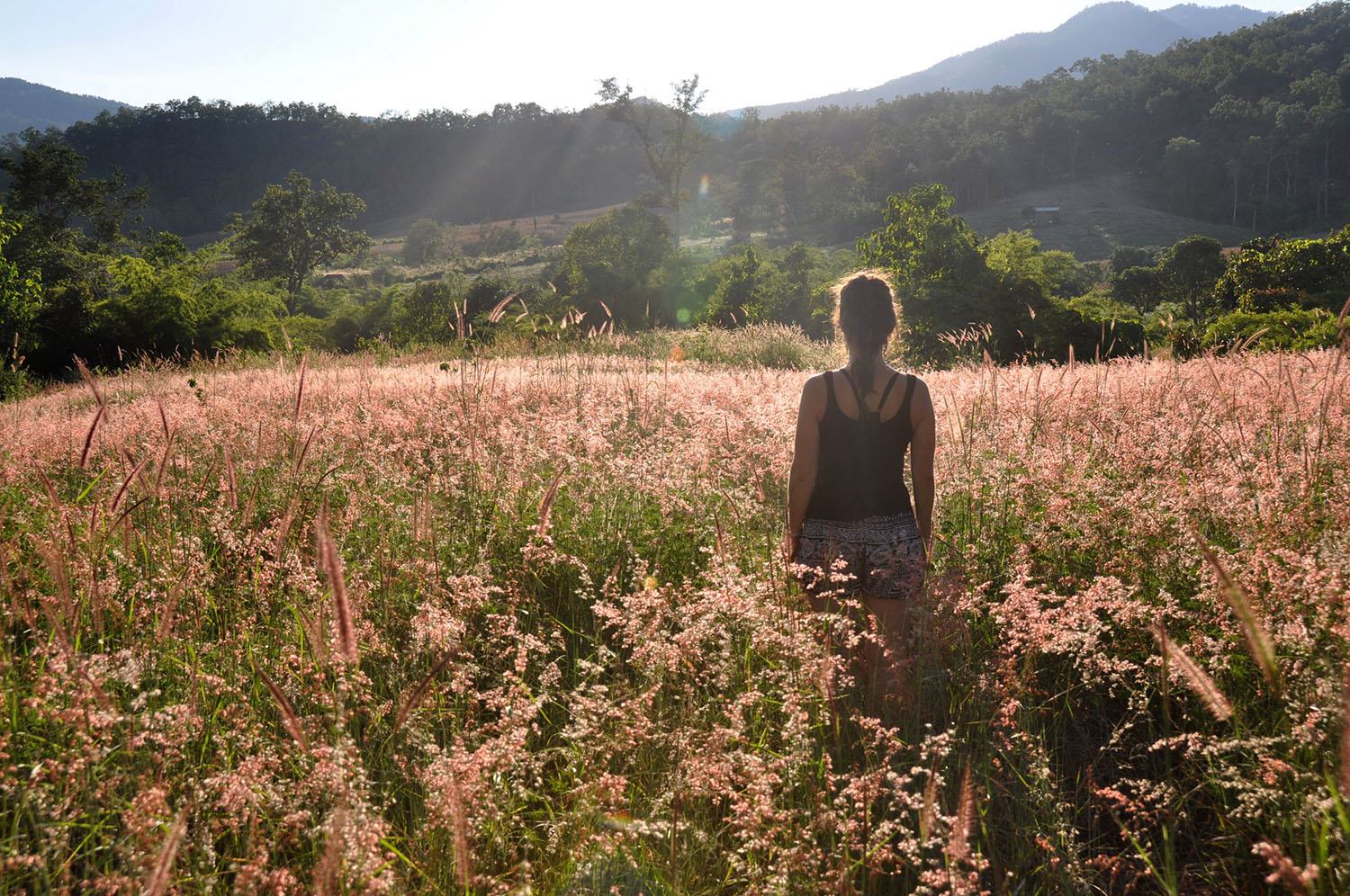 Pai Thailand Field Girl