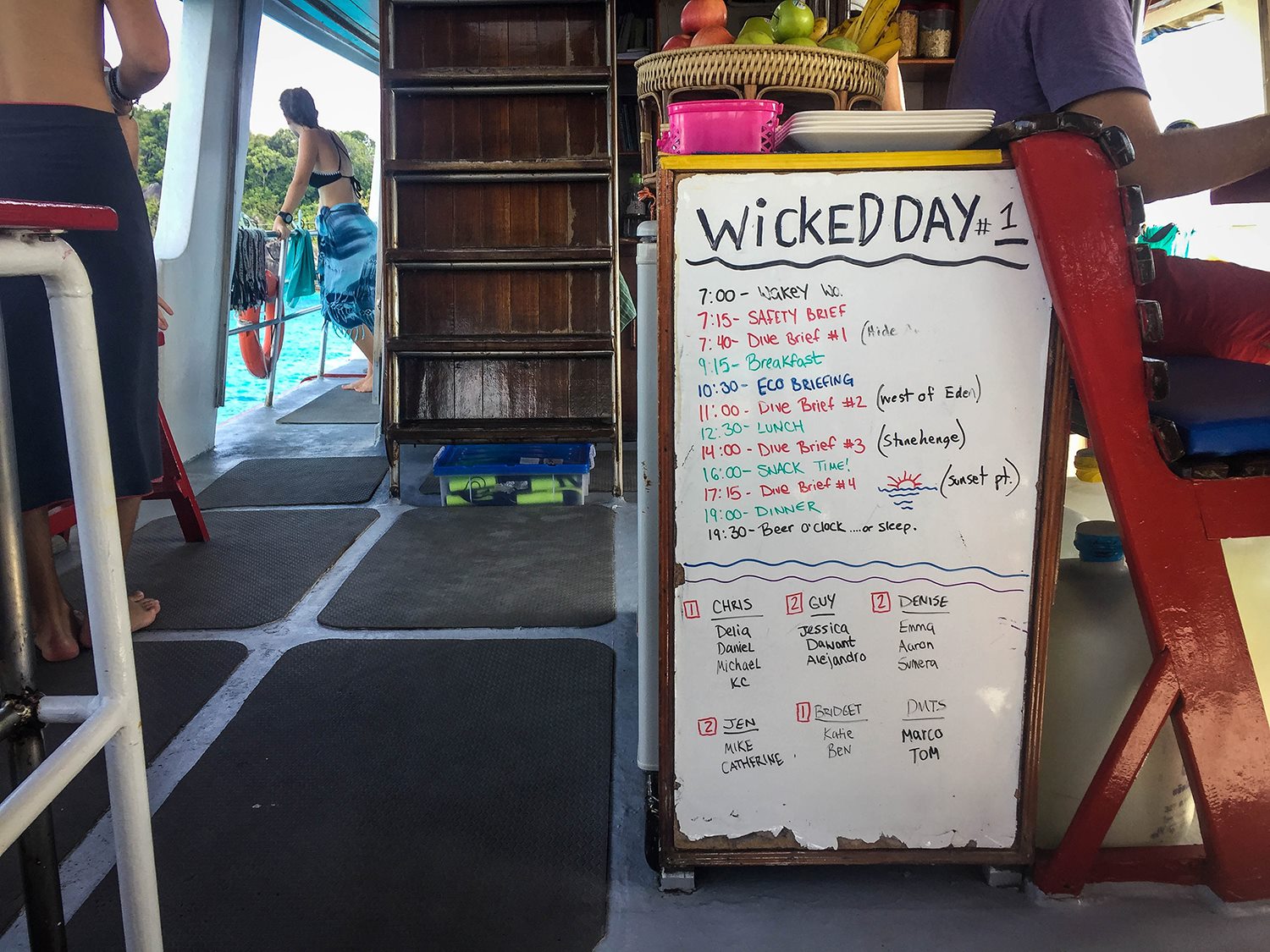 Similan Islands Liveaboard Wicked Diving Thailand Schedule