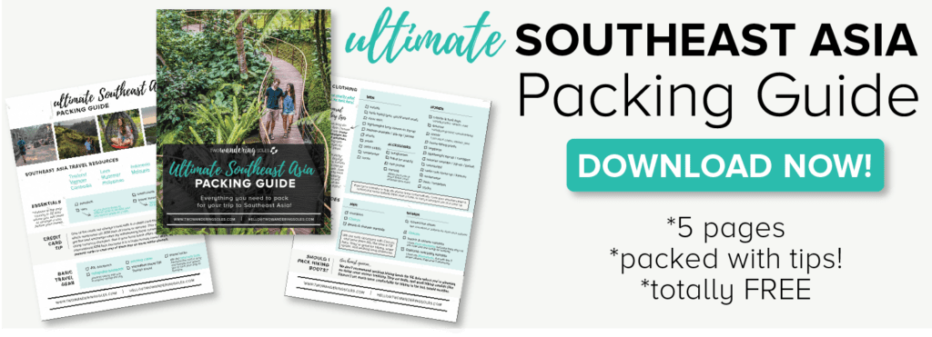 Southeast Asia Packing List Free Download | Two Wandering Soles