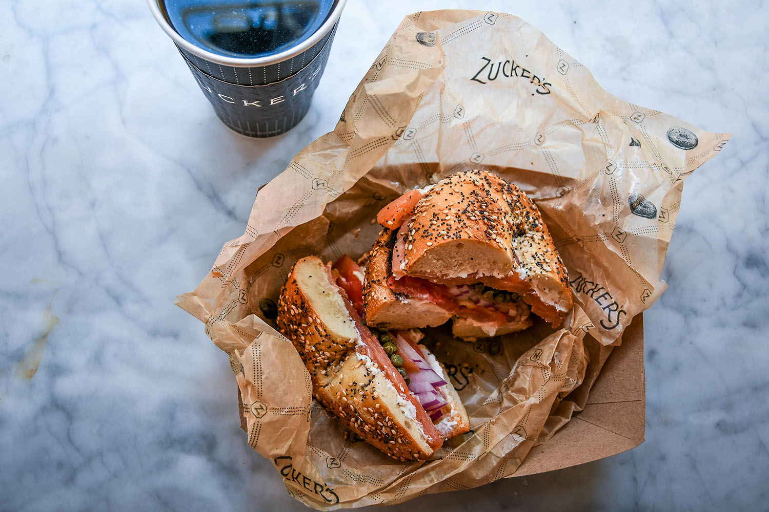 Things to Do in New York City bagels and coffee