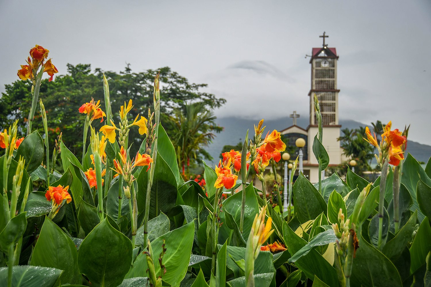 Things to do in Arenal Costa Rica San Juan Church and Volcano