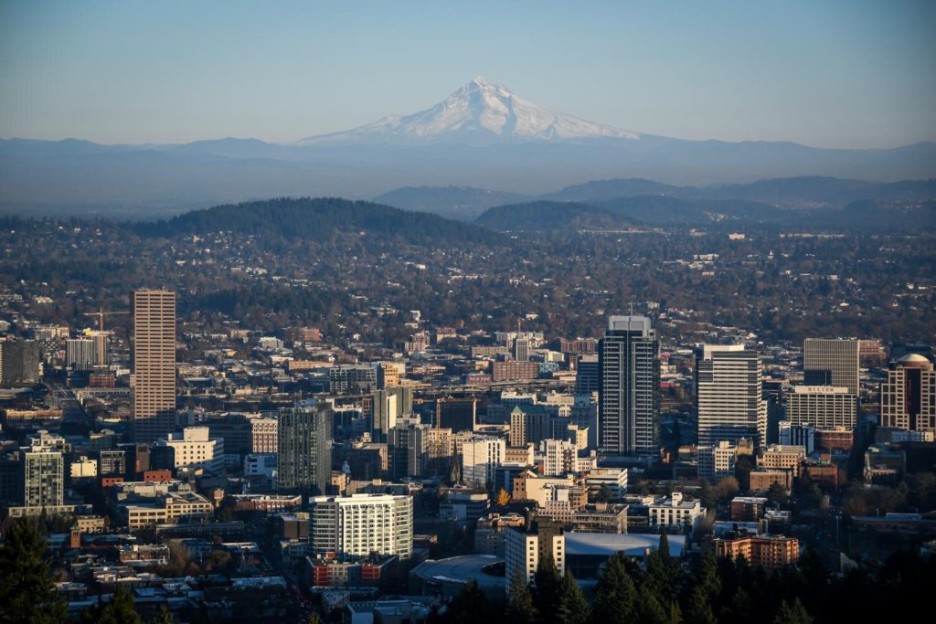Things+to+Do+in+Portland+Oregon+Portland+Skyline+View+and+Mount+Hood