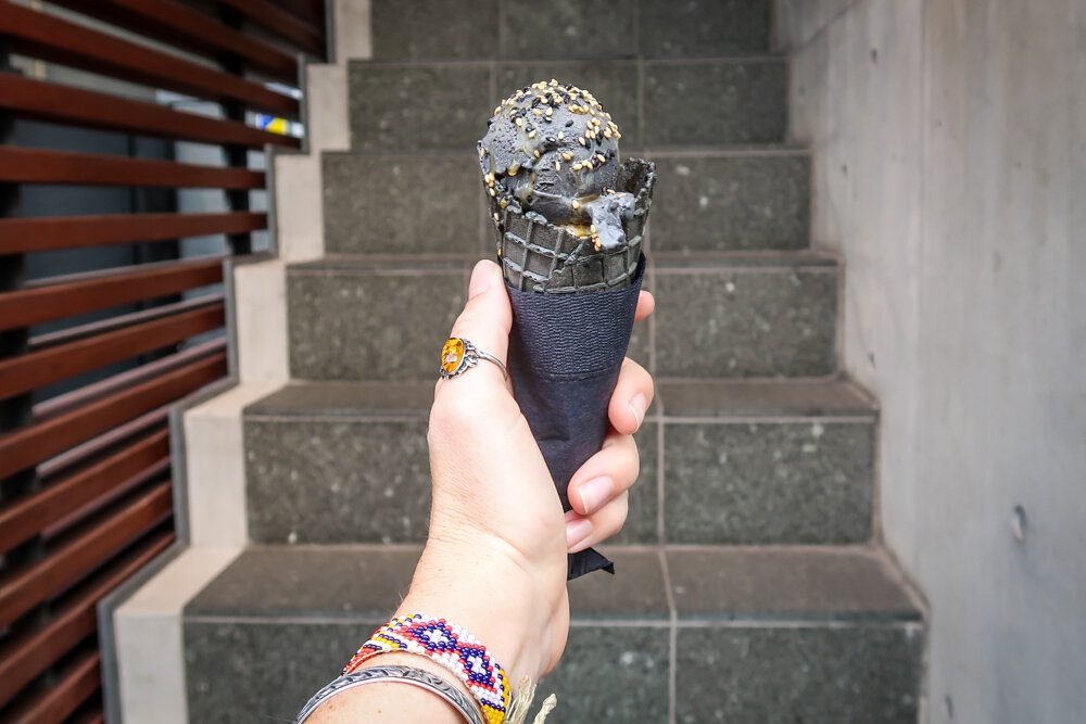 Things to do in Tokyo Eat Black Sesame Ice Cream at Gomaya Kuki