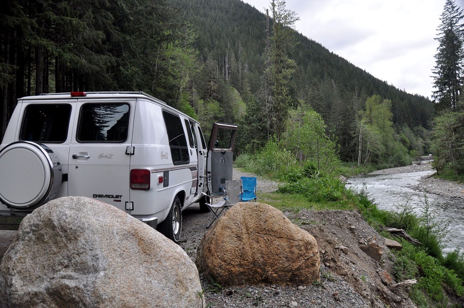 Van Life Q&A Parking by a river