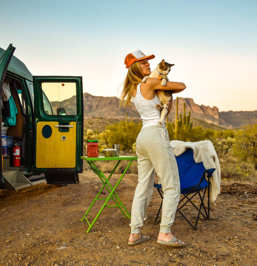 Vanlife with Cats: Hilary & Ernie