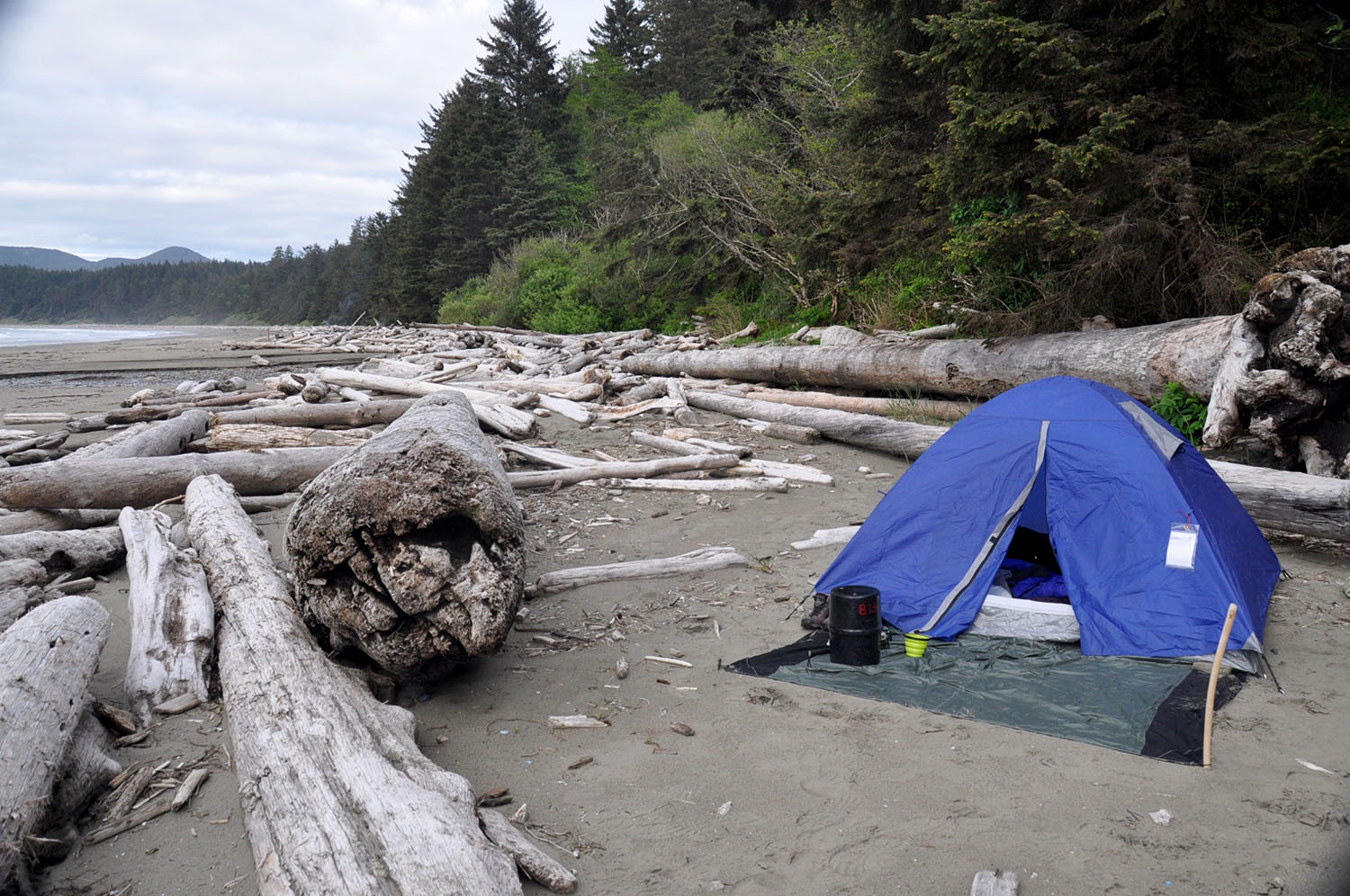 Camping on Shi Shi Beach Olympic Peninsula