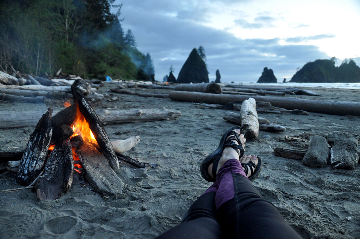 Camping on Shi Shi Beach Olympic Peninsula