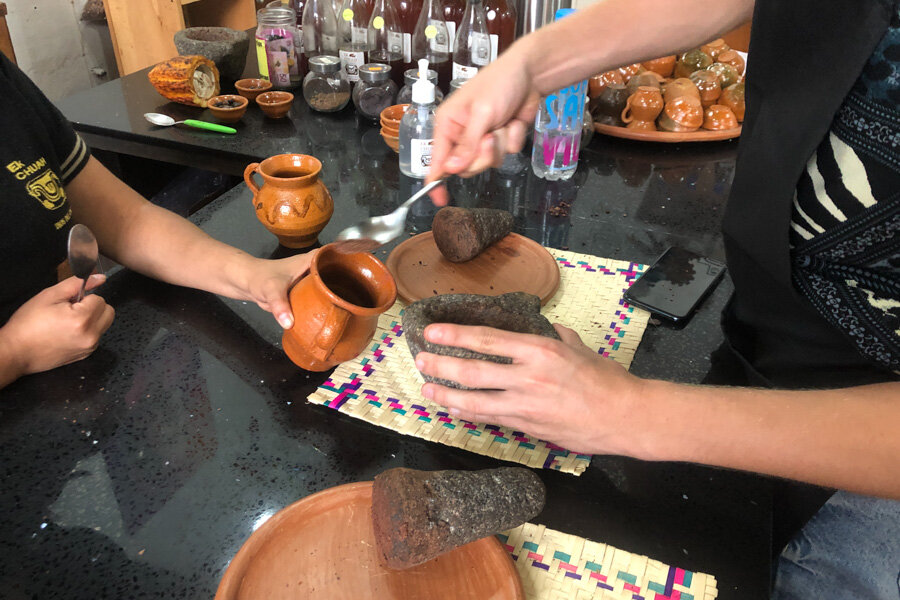 Chocolate making in Antigua, Guatemala