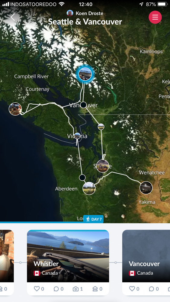 Road Trip Planner Polar Steps App