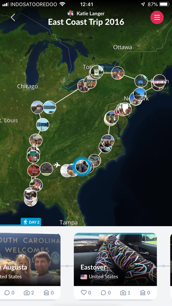 Road Trip Planner Polar Steps App