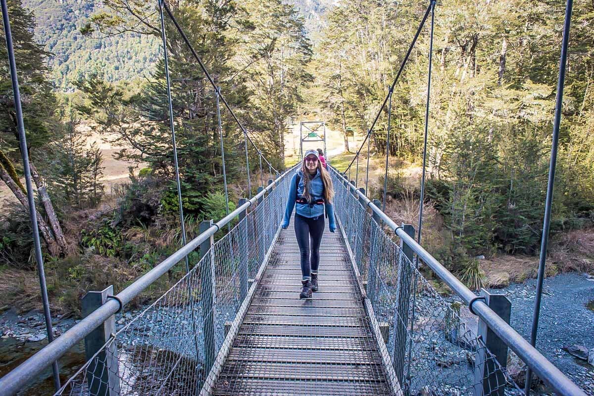 Start of Routeburn Track - Routeburn Shelter