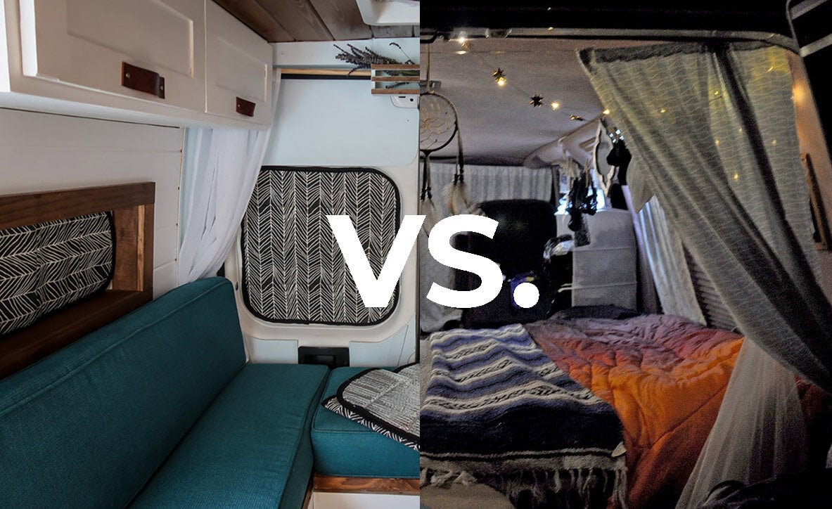 Using Blankets for RV Curtains