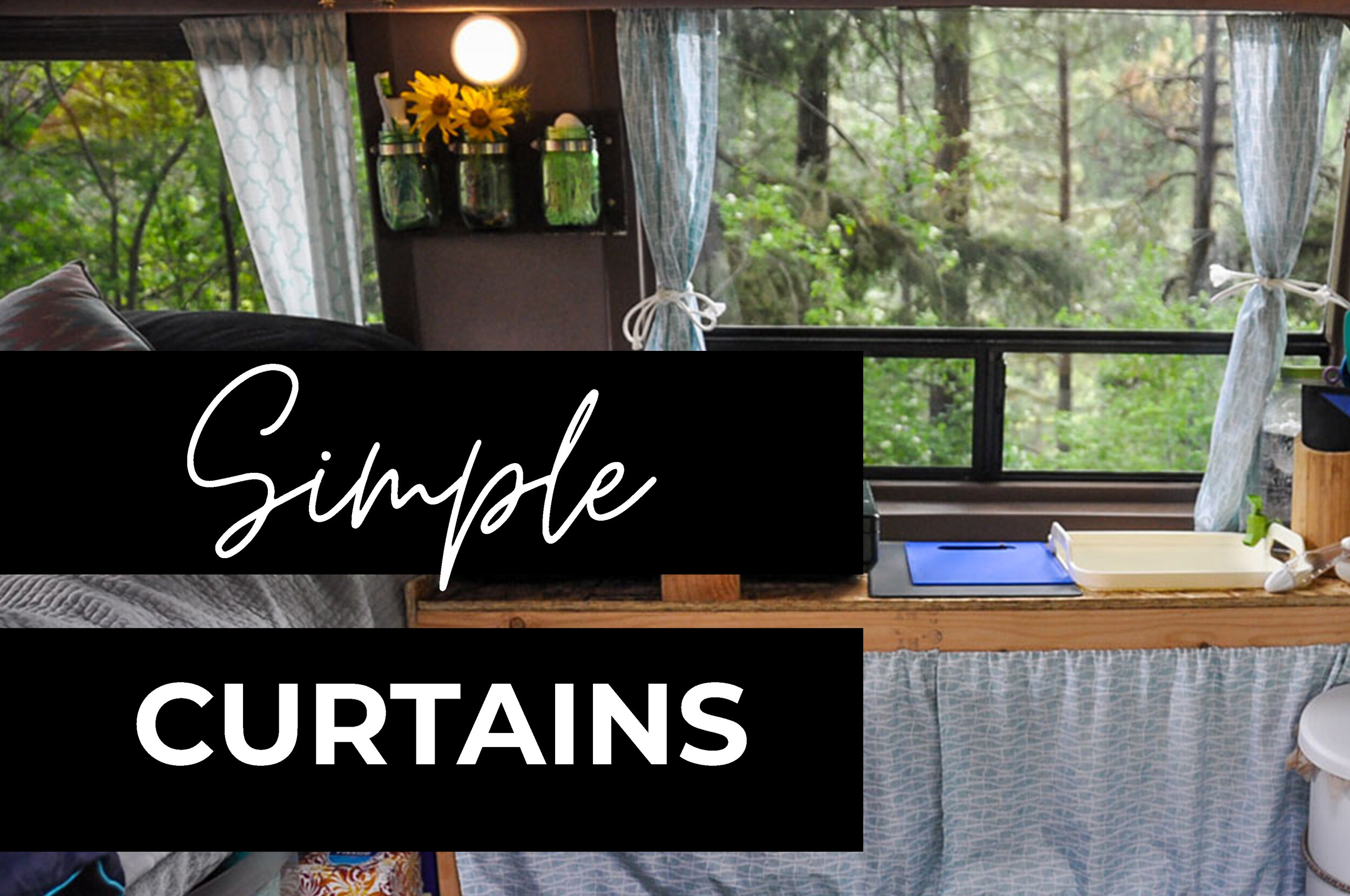 DIY Campervan Curtains| Simple Tutorial