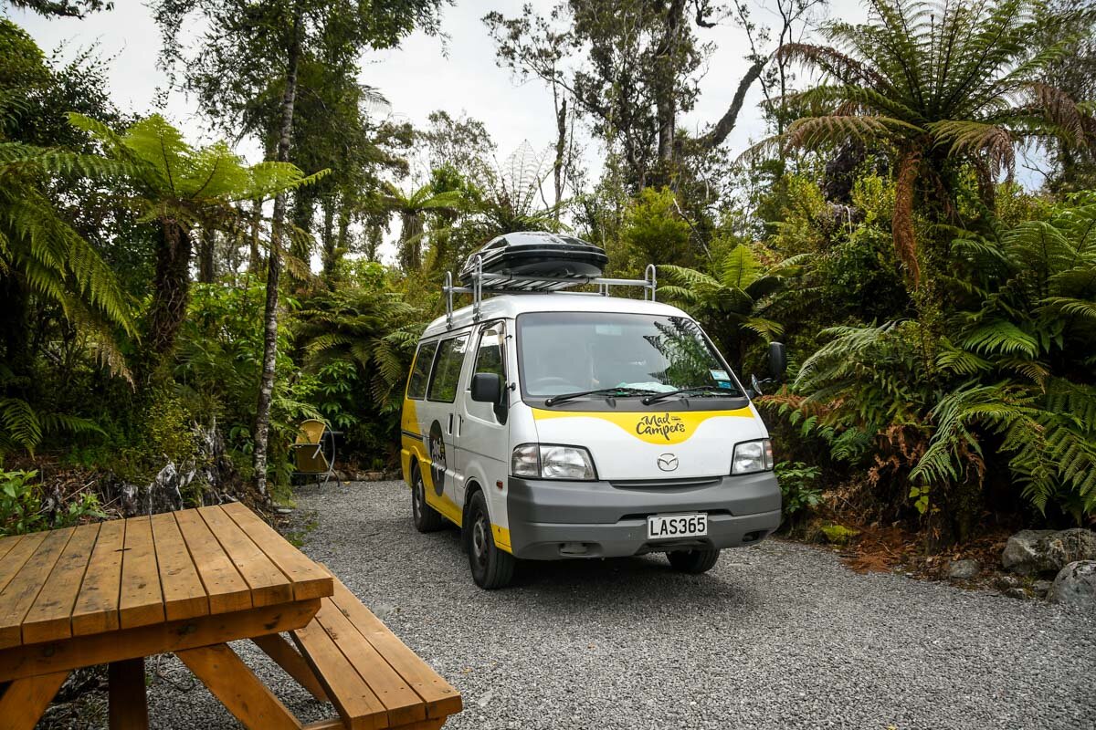 New Zealand Campsites: Rainforest Retreat