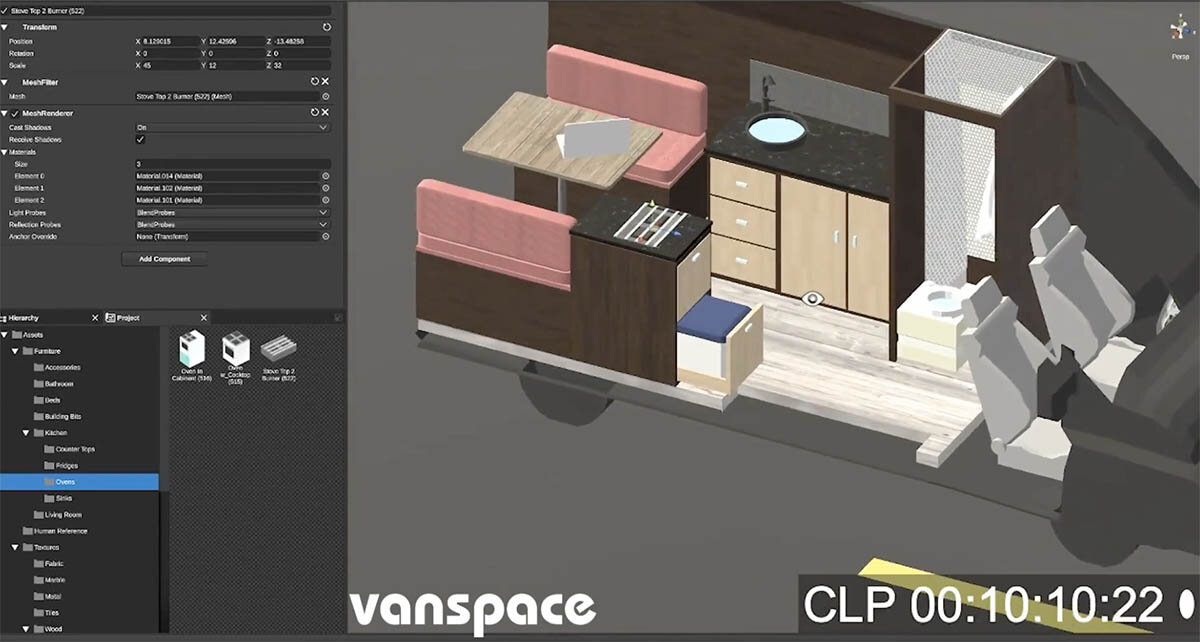 Campervan layout Design | Vanspace Software