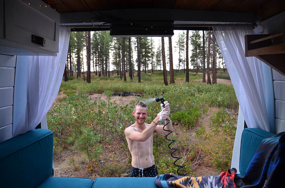 Campervan Layout | Outdoor Shower