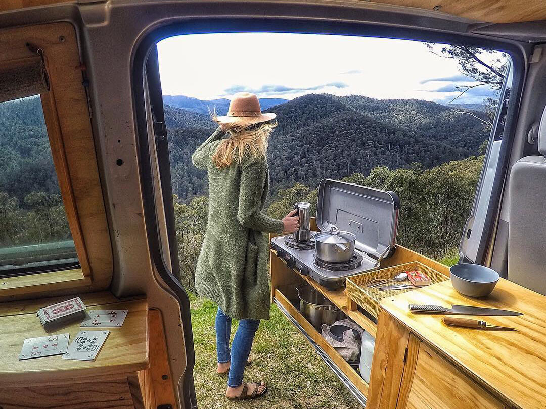 Campervan Kitchen image by @roamingwithrob