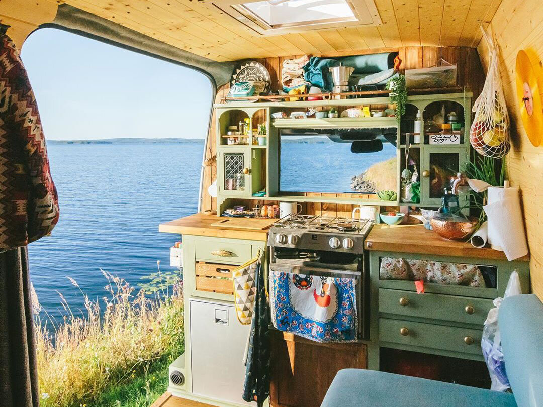 Campervan kitchen image by @theindieprojects