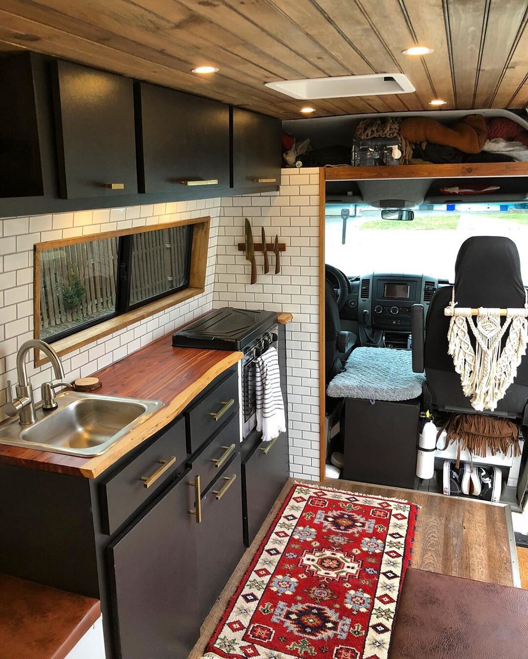 Campervan kitchen image by @voyage_on