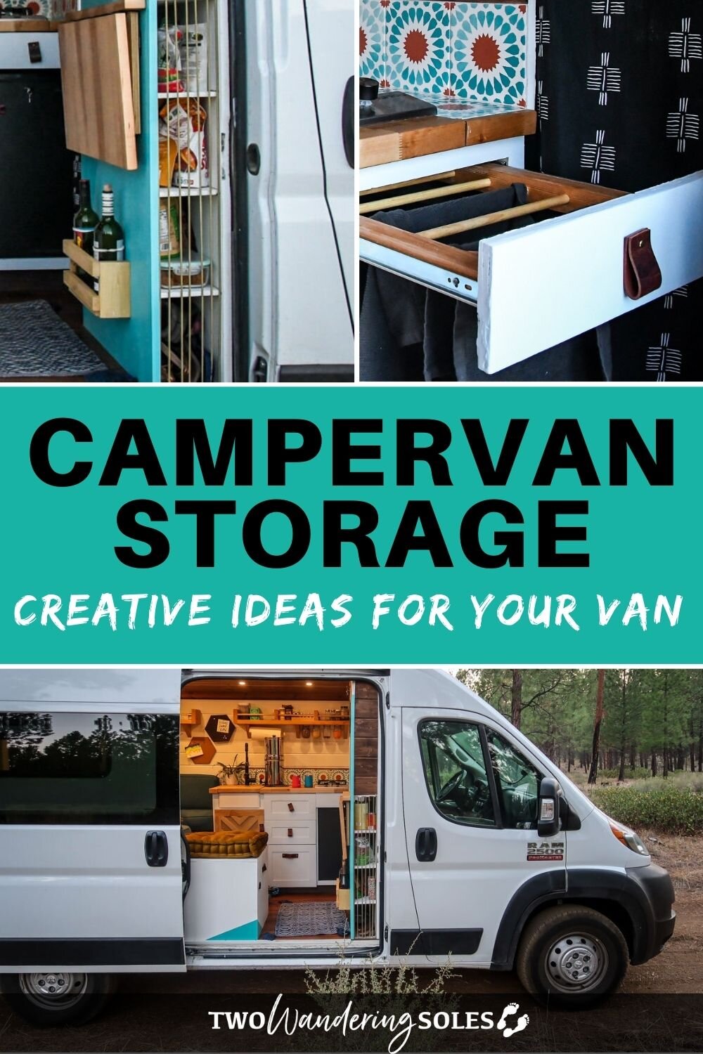 Campervan Storage Ideas | Two Wandering Soles
