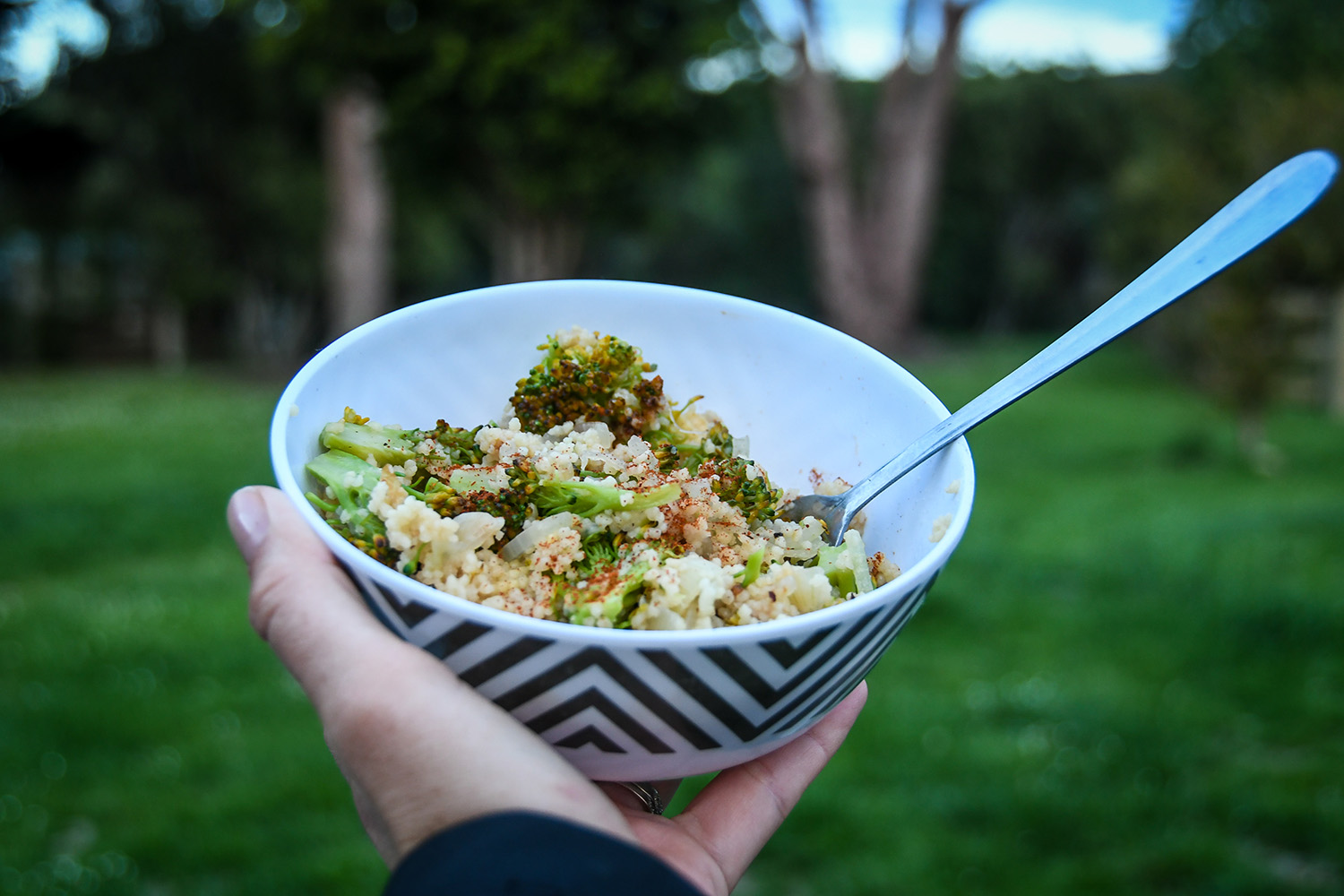 Healthy Camping Food: One-Pot Veggie Couscous
