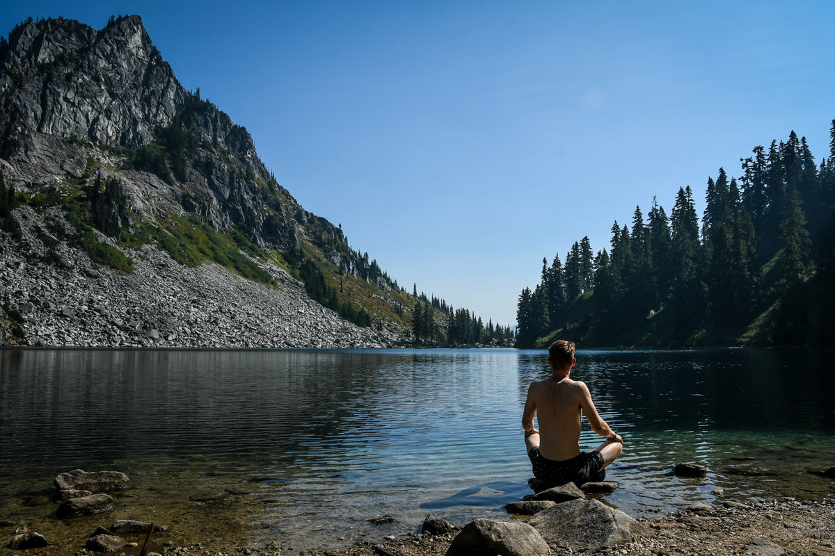 Alpine Lake Meditation