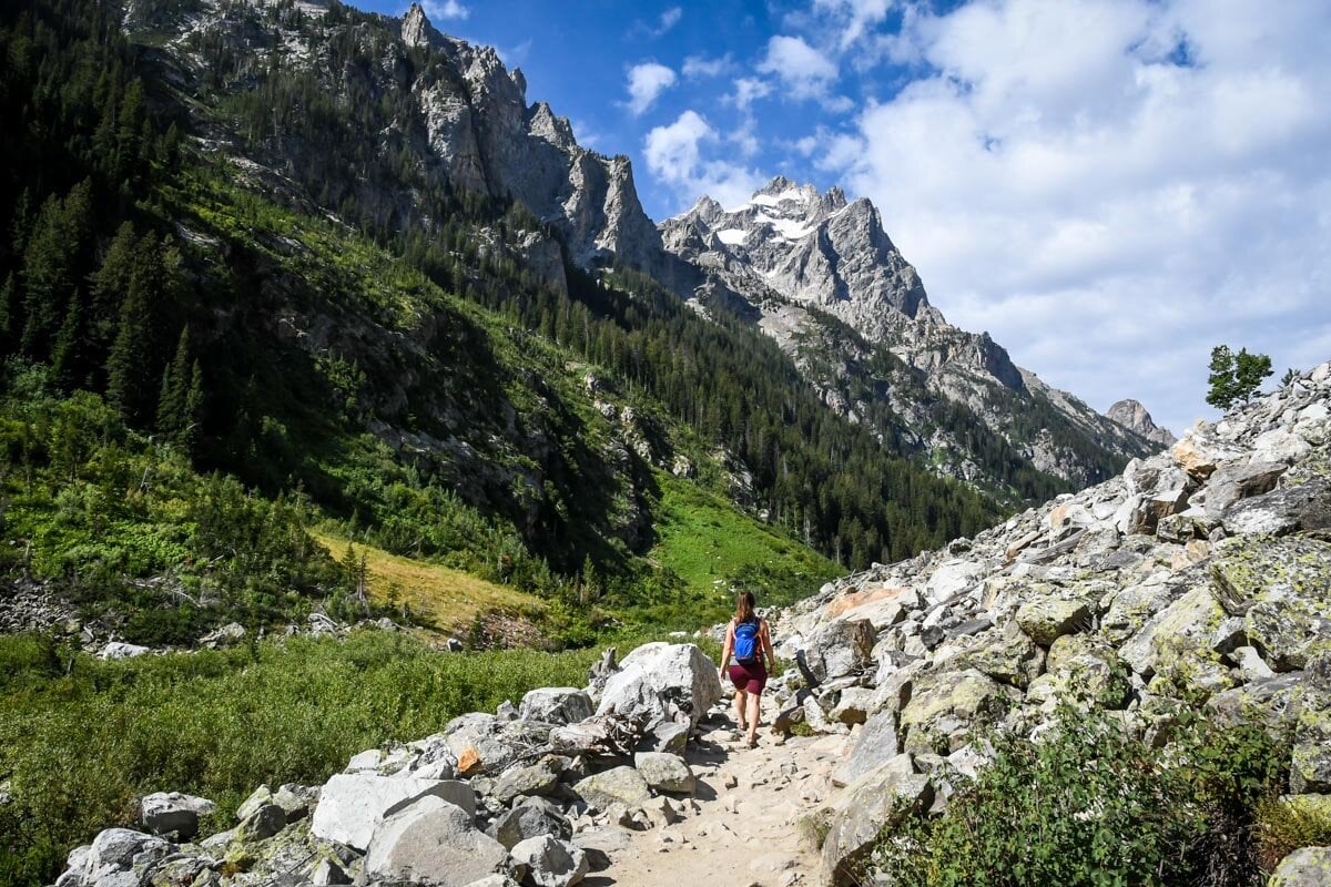 Hiking Cascade Canyon Trail in Grand Teton National Park