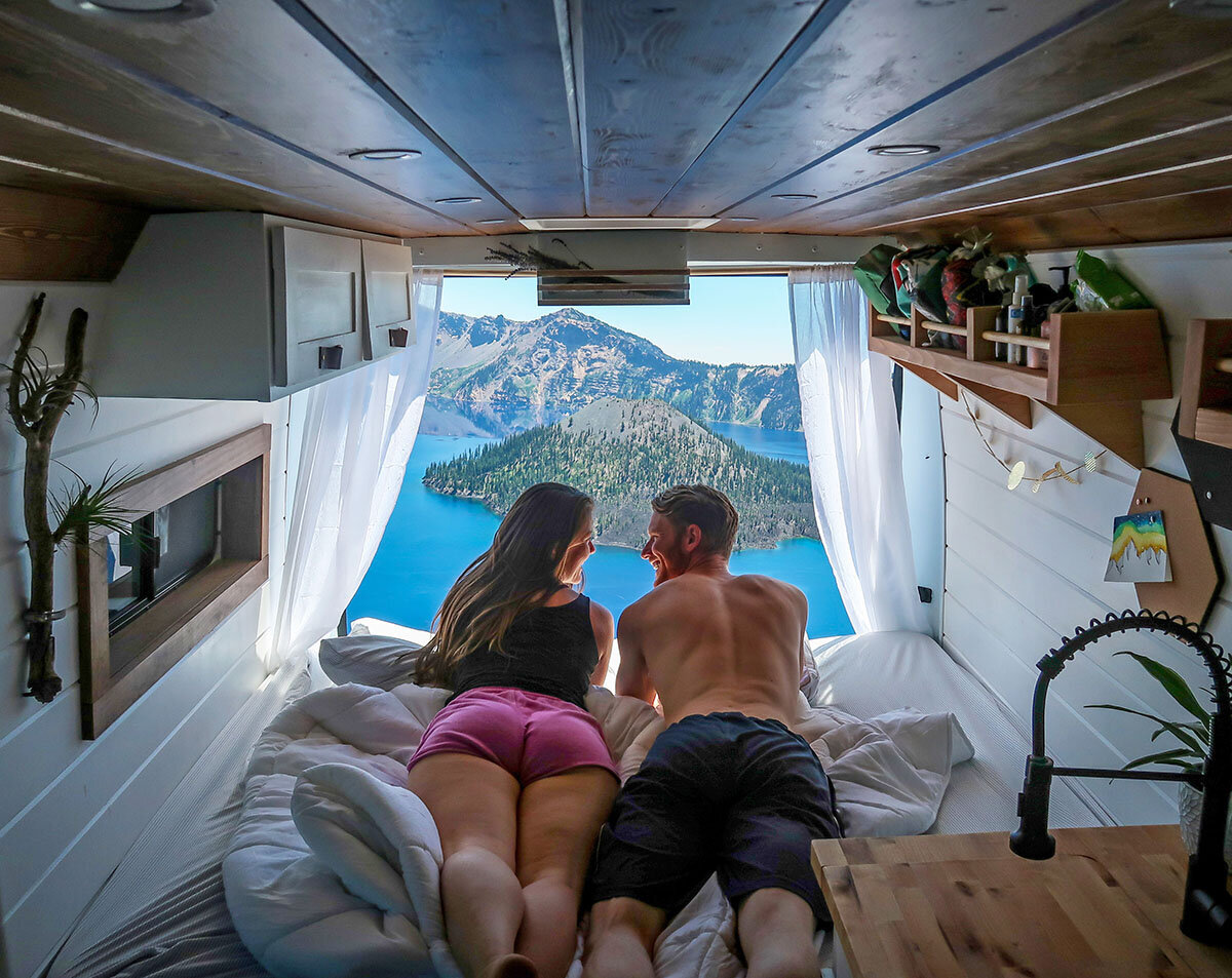 Campervan Costs Luxury Van Build at Crater Lake