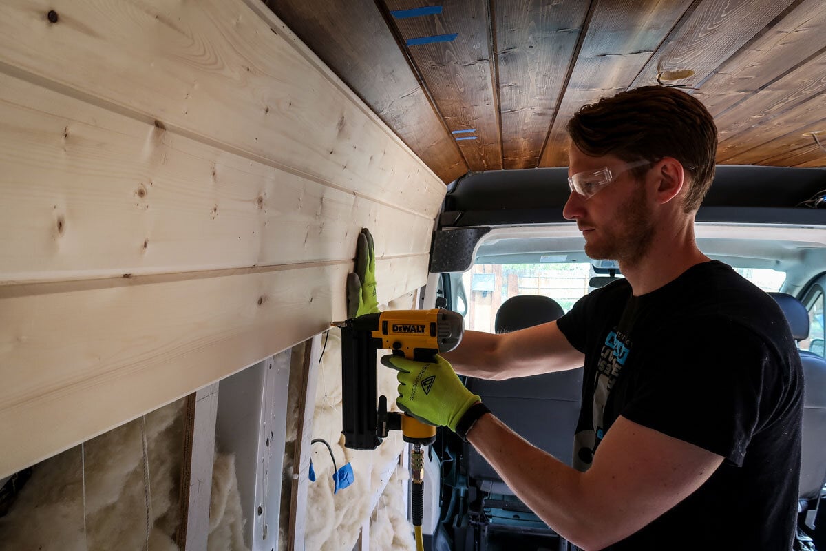 Campervan Costs Nail Gun For Walls Install