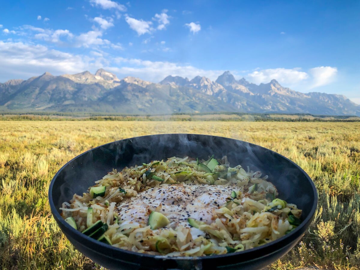 Believe it or not, this was where we woke up (for free!) in Grand Teton National Park!