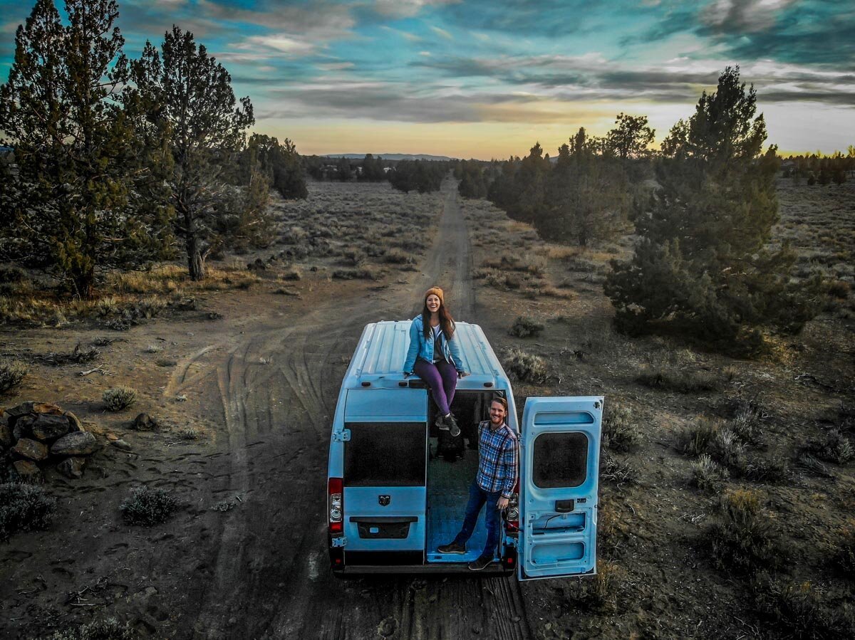 Forest service roads, like this one near Bend, Oregon, are great if you’re looking to get away from civilization and don’t need services (like water or toilets). Be prepared to go totally off-grid, and don’t expect much other than a place to park. But if you’re cool with that, you may just be treated to an epic night under the stars and total solitude!