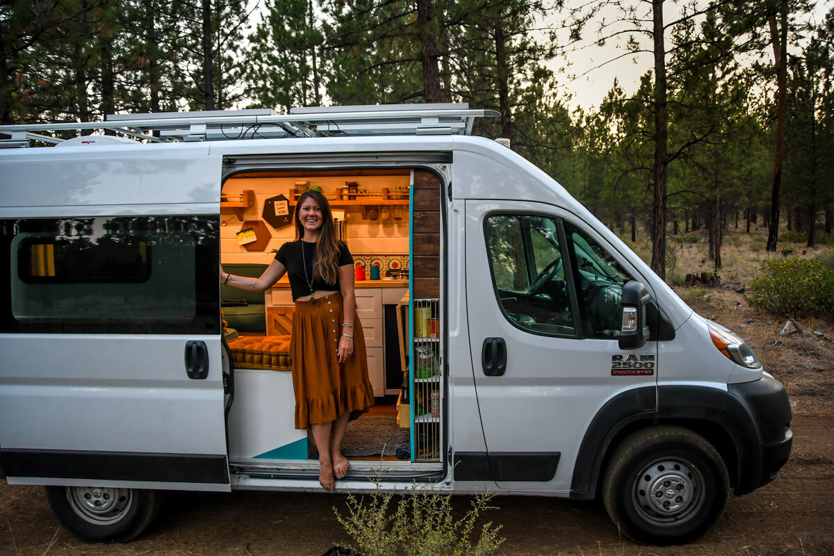 Forest service roads, like this one near Bend, Oregon, are great for getting off the grid!