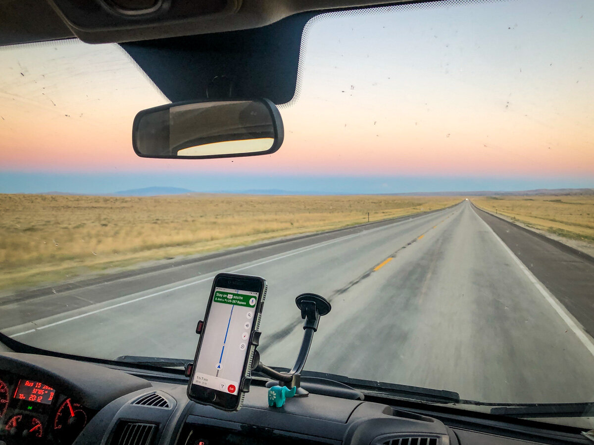 Nothing for miles and miles and miles…