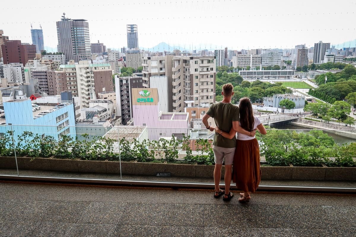 Panoramic views from Hiroshima Orizuru Tower