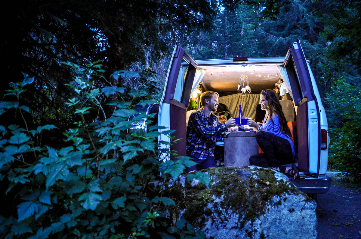 Living in a Van | Campervan at night