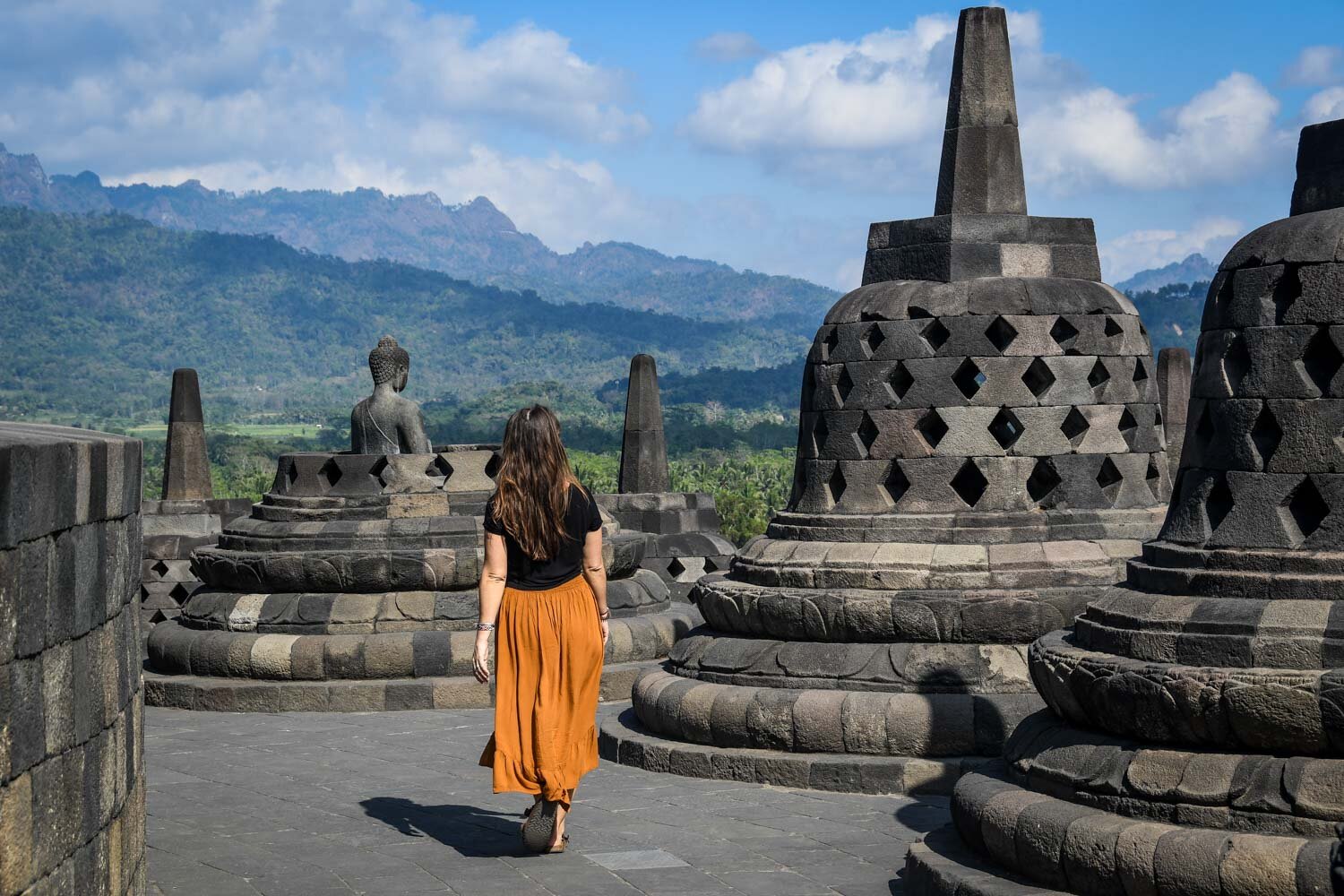 Borobudur Temple Yogyakarta Morning Buddha