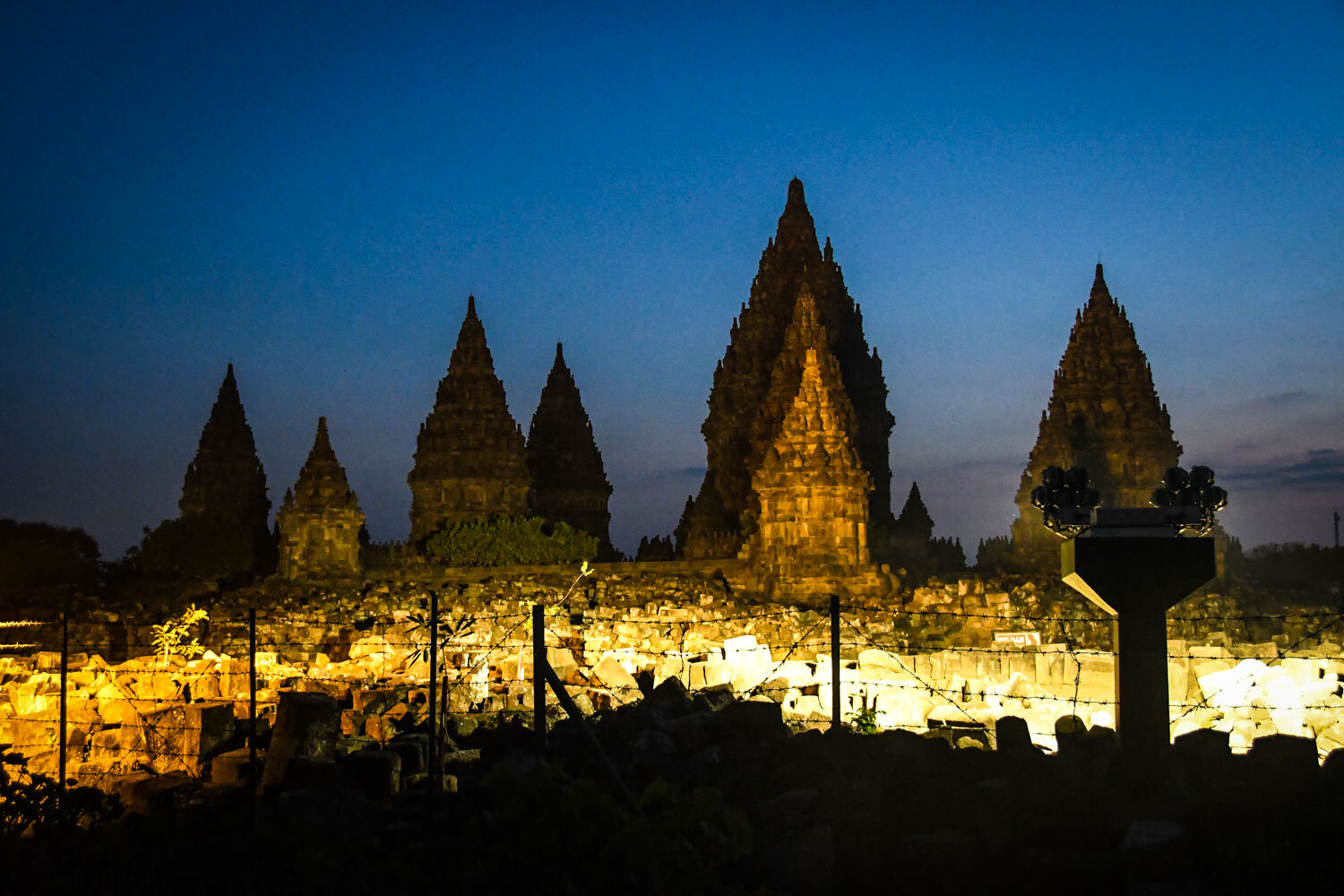 Prambanan Temple Yogyakarta at Night