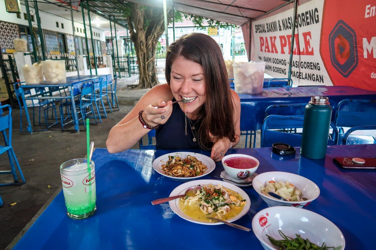 It’s hard to look good when you’re slurping noodles…