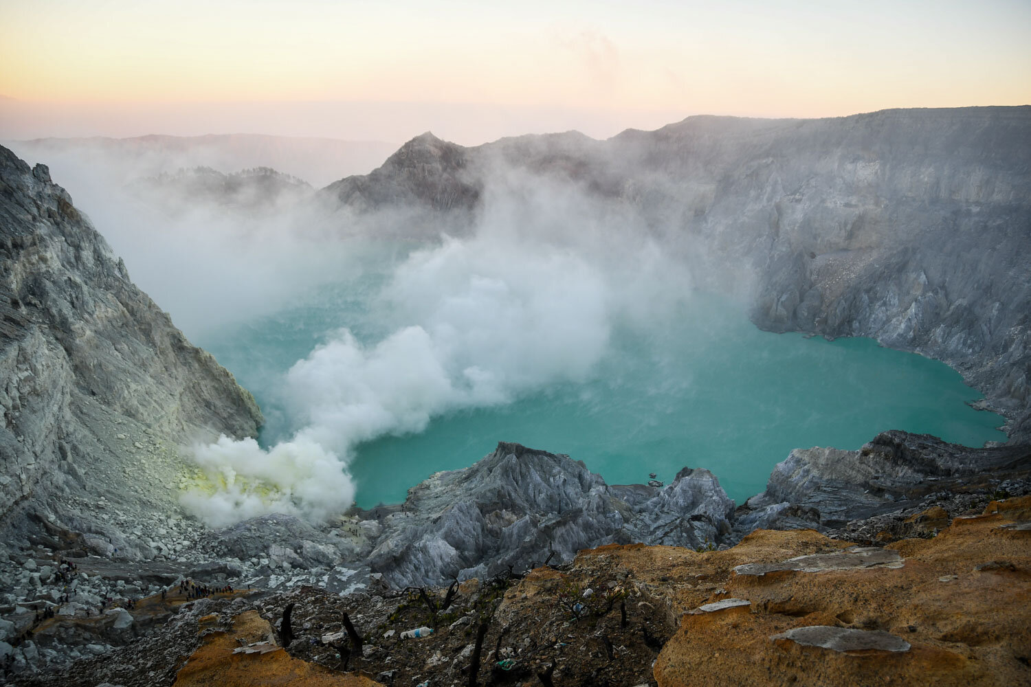 Lake Ijen Acidic Lake Kawah Ijen Crater Sunrise Hike