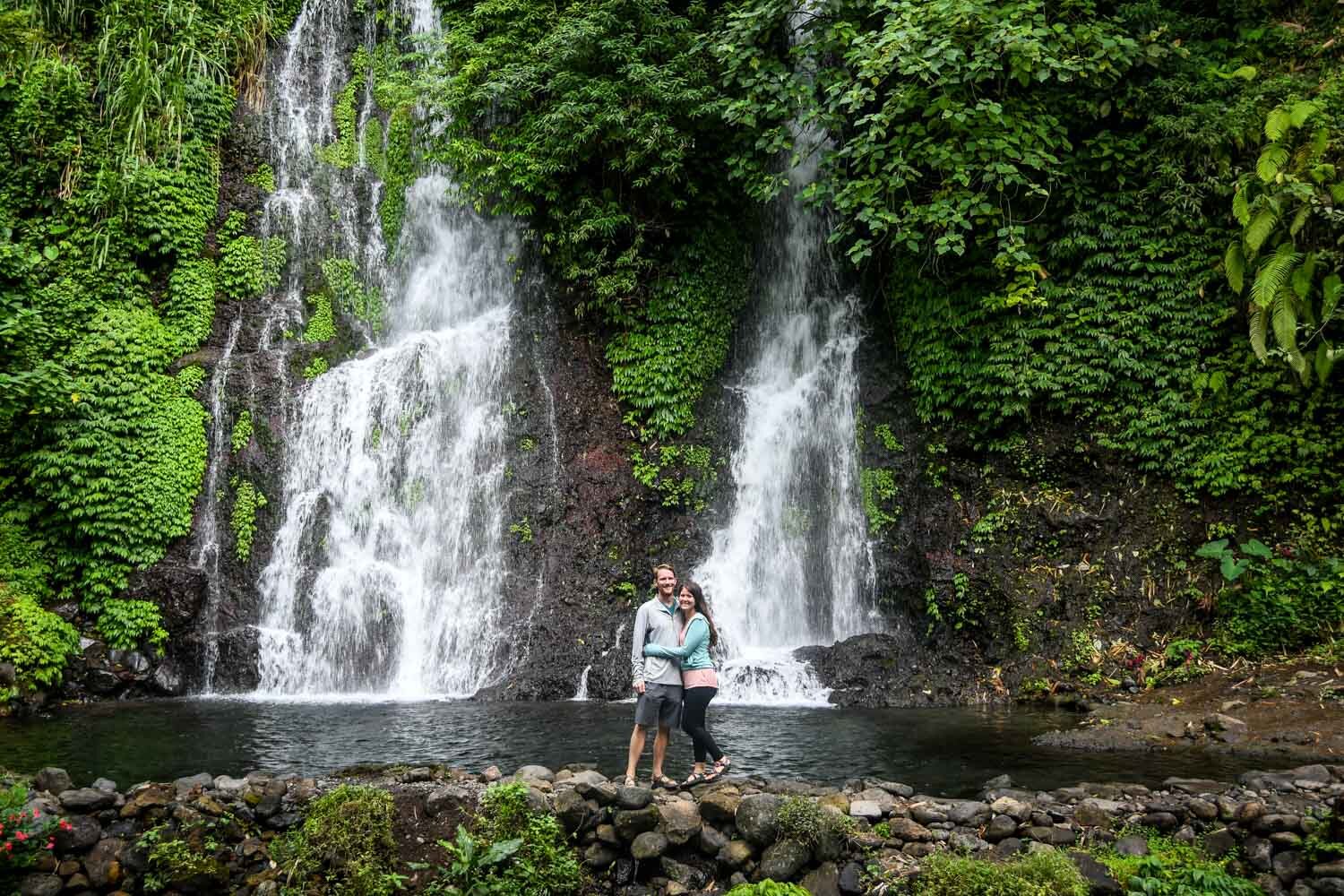 Waterfall after the Ijen Crater hike