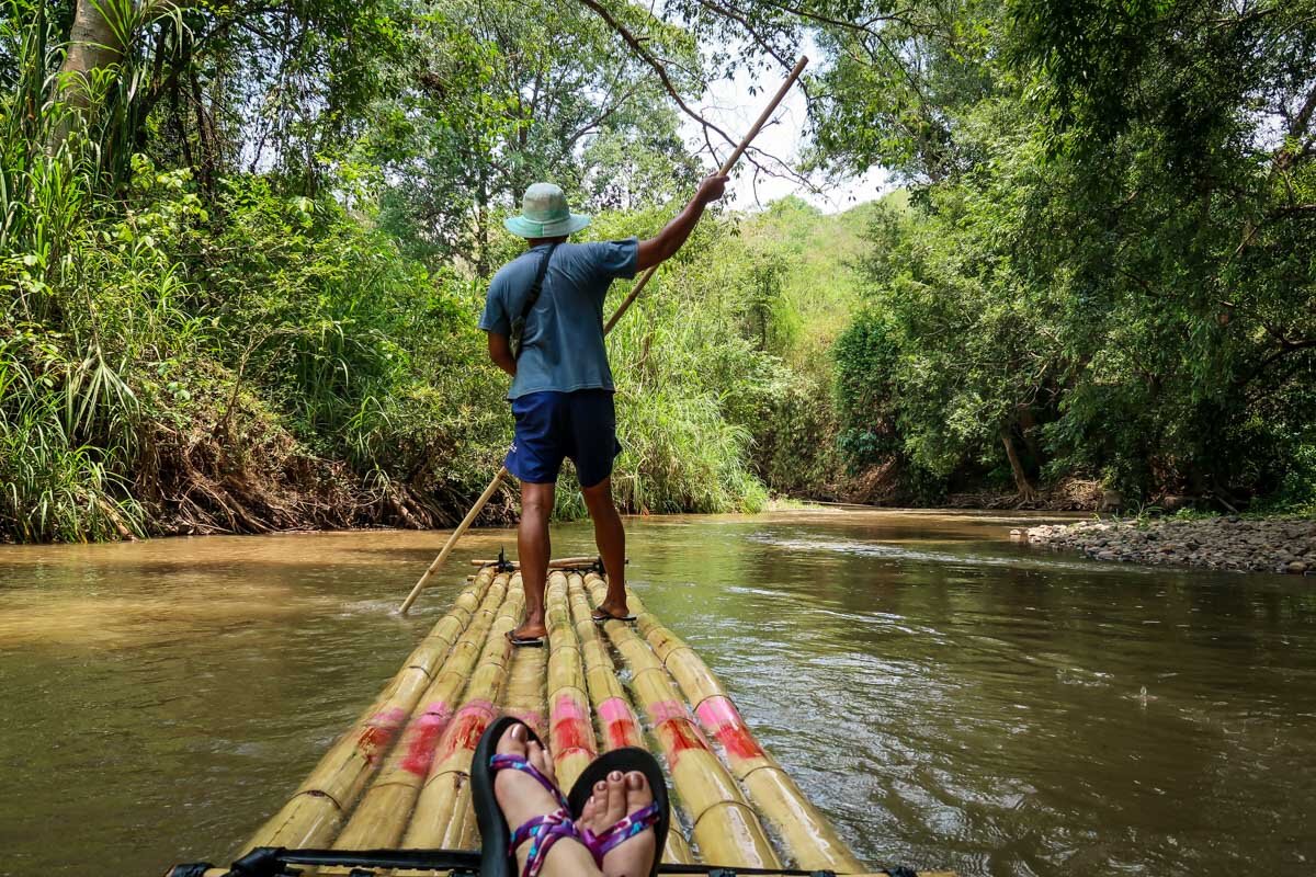 Bamboo rafting in Chiang Mai | Two Wandering Soles