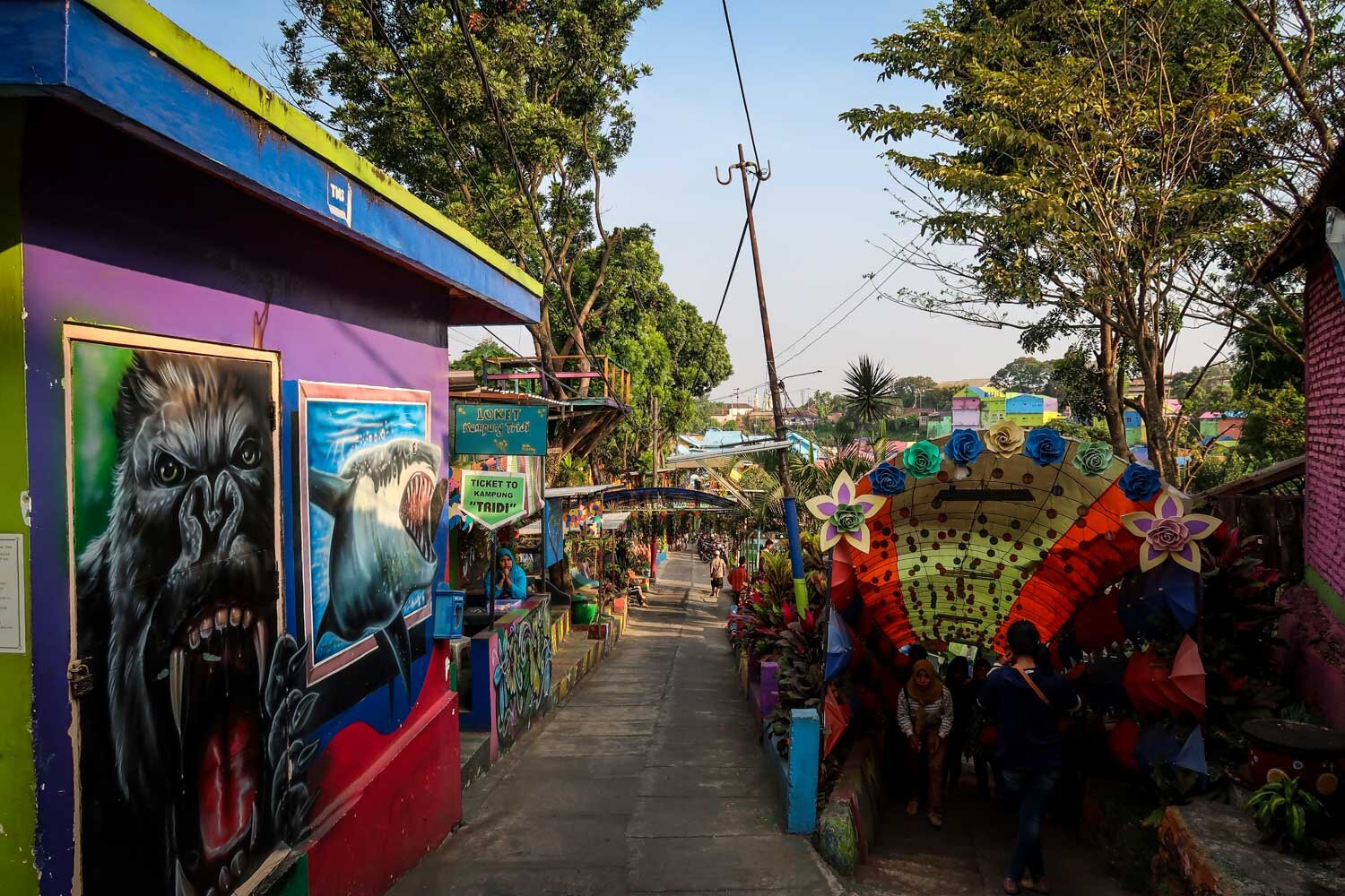 Jodipan Kampung Warna Warni Malang Rainbow Village