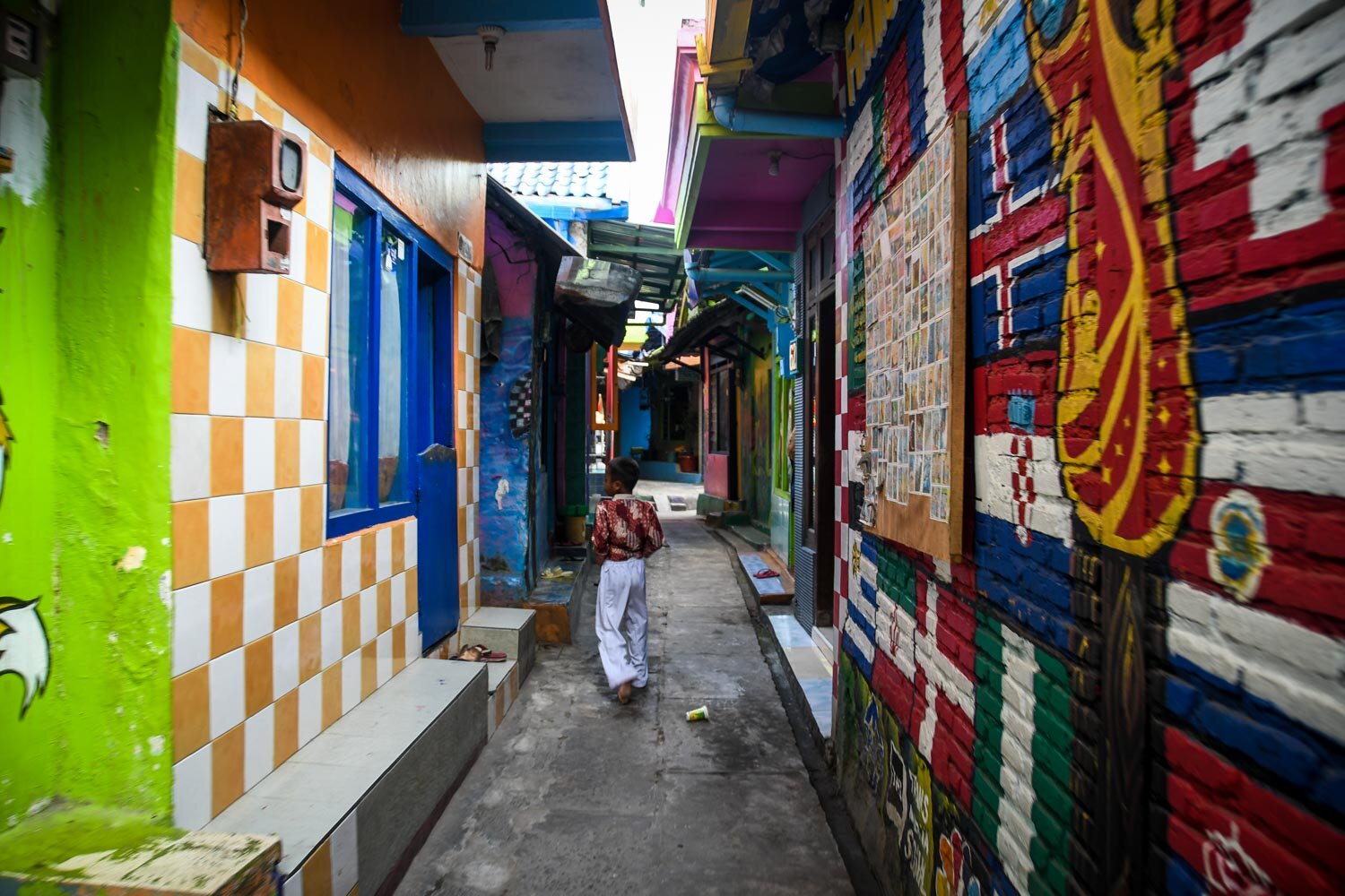 Jodipan Houses Kampung Warna Warni Malang Rainbow Village